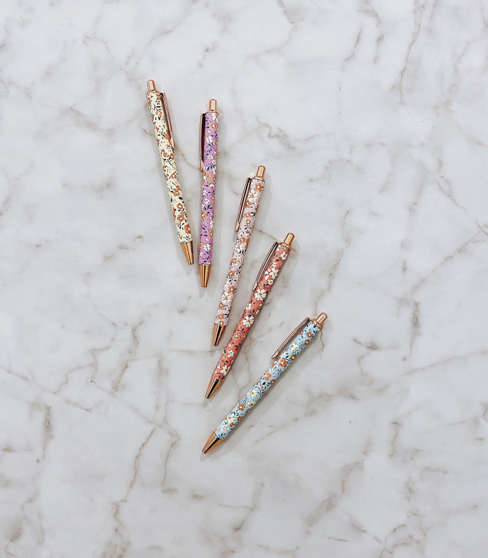Stylo à fleurs