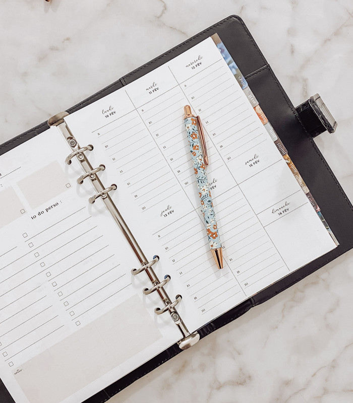 Agenda / Classeur à anneaux - Année 2025