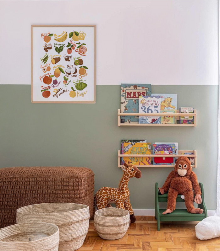 Affiche Enfant - Abécédaire Fruits & Légumes