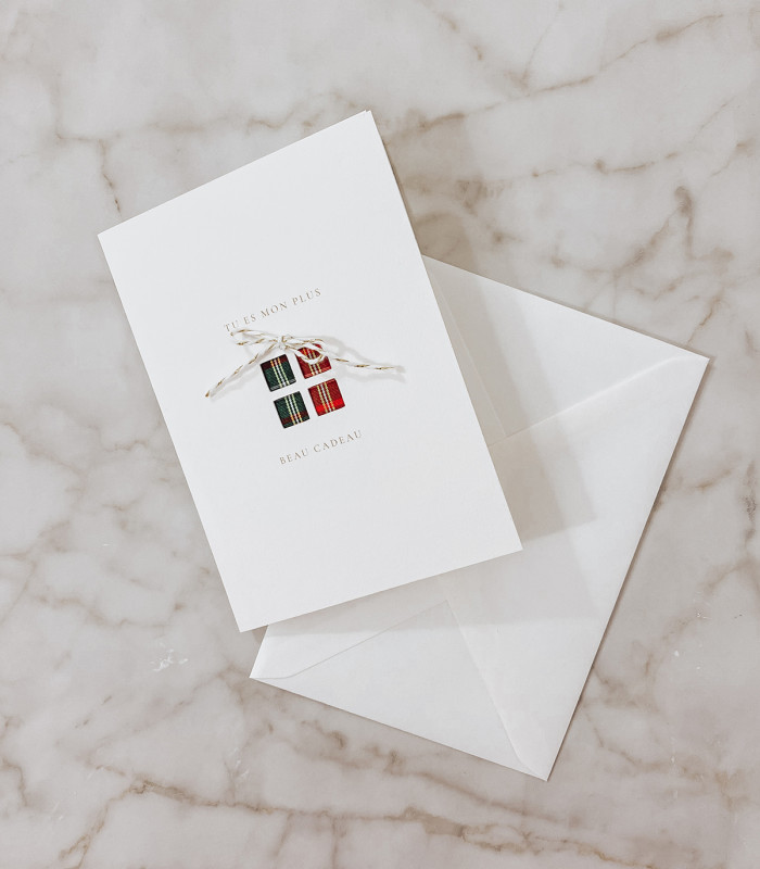 Carte Noël Découpée - Cadeau