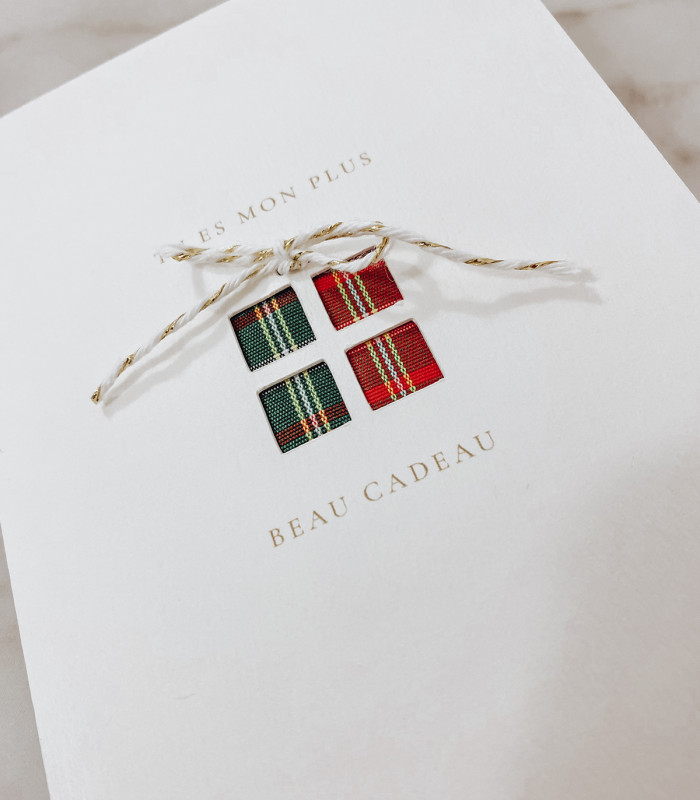 Carte Noël Découpée - Cadeau