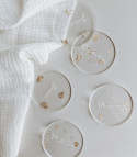 Marque-places en Plexiglas & Feuille d’Or