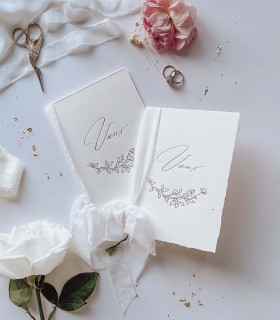 2 Livrets de Vœux - Dorure à Chaud