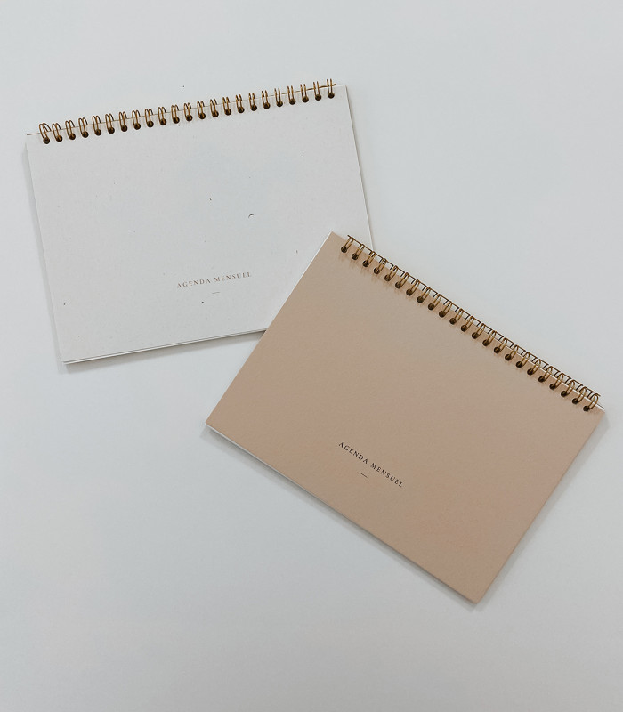 Agenda Mensuel A5 - 10 coloris